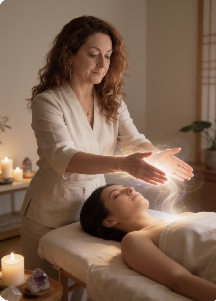 Sesja Reiki — pełna delikatnego ciepła praca z energią